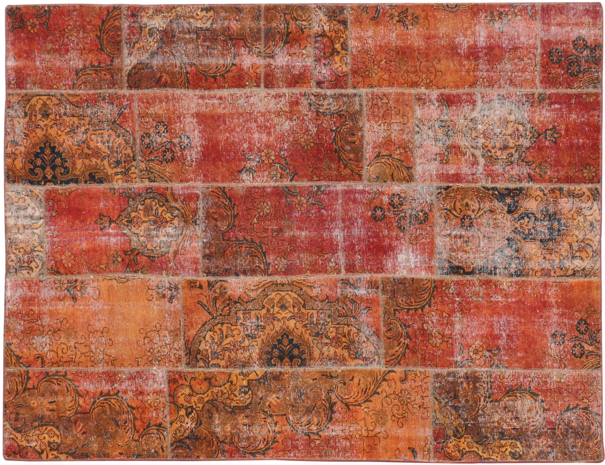 Tappeto Patchwork  arancia <br/>275 x 196 cm