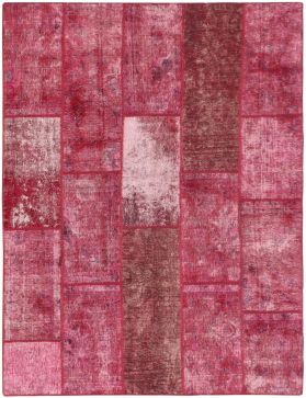 Persisk patchwork tæppe 246 x 176 rose