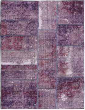 Patchwork Carpet 261 x 157 purple 