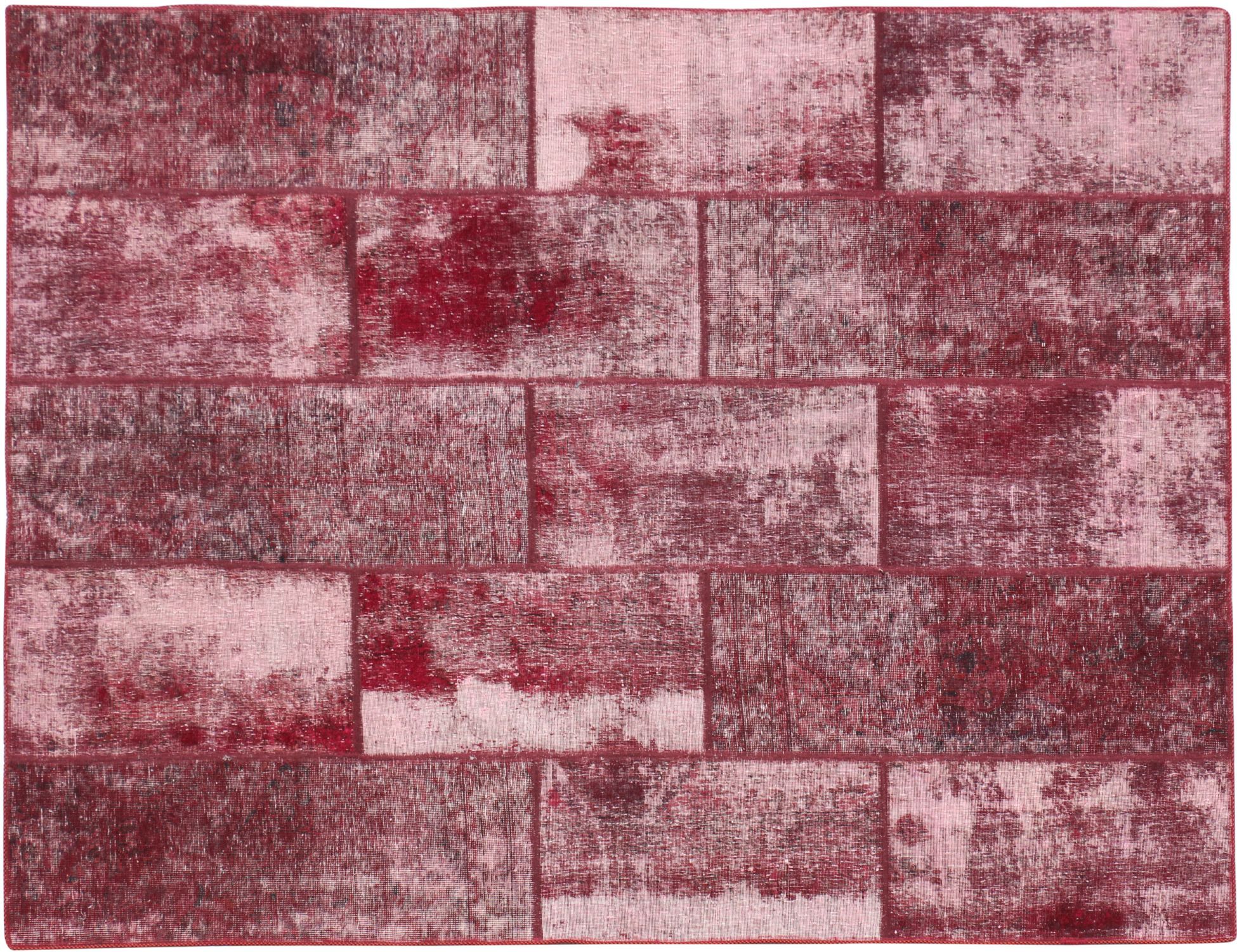 Tappeto Patchwork  rosso <br/>247 x 177 cm