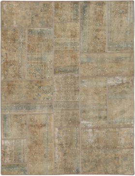 Patchwork Carpet 236 x 170 beige 