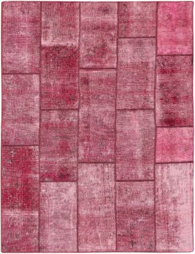 Tapis Patchwork 247 x 174 rouge