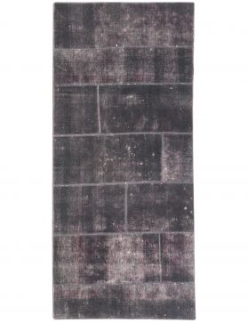 Patchwork Carpet 257 x 120 black