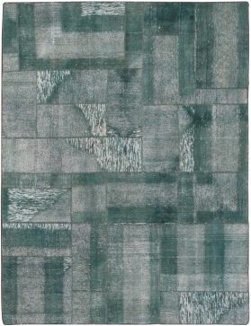 Patchwork Carpet 284 x 211 turkoise 