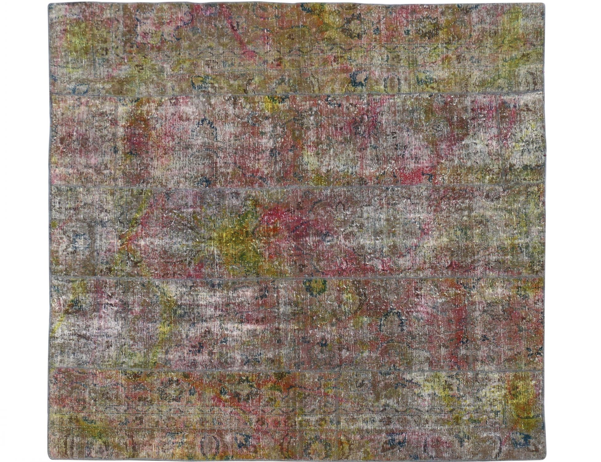 Tappeto Patchwork persiano  multi colore <br/>250 x 250 cm