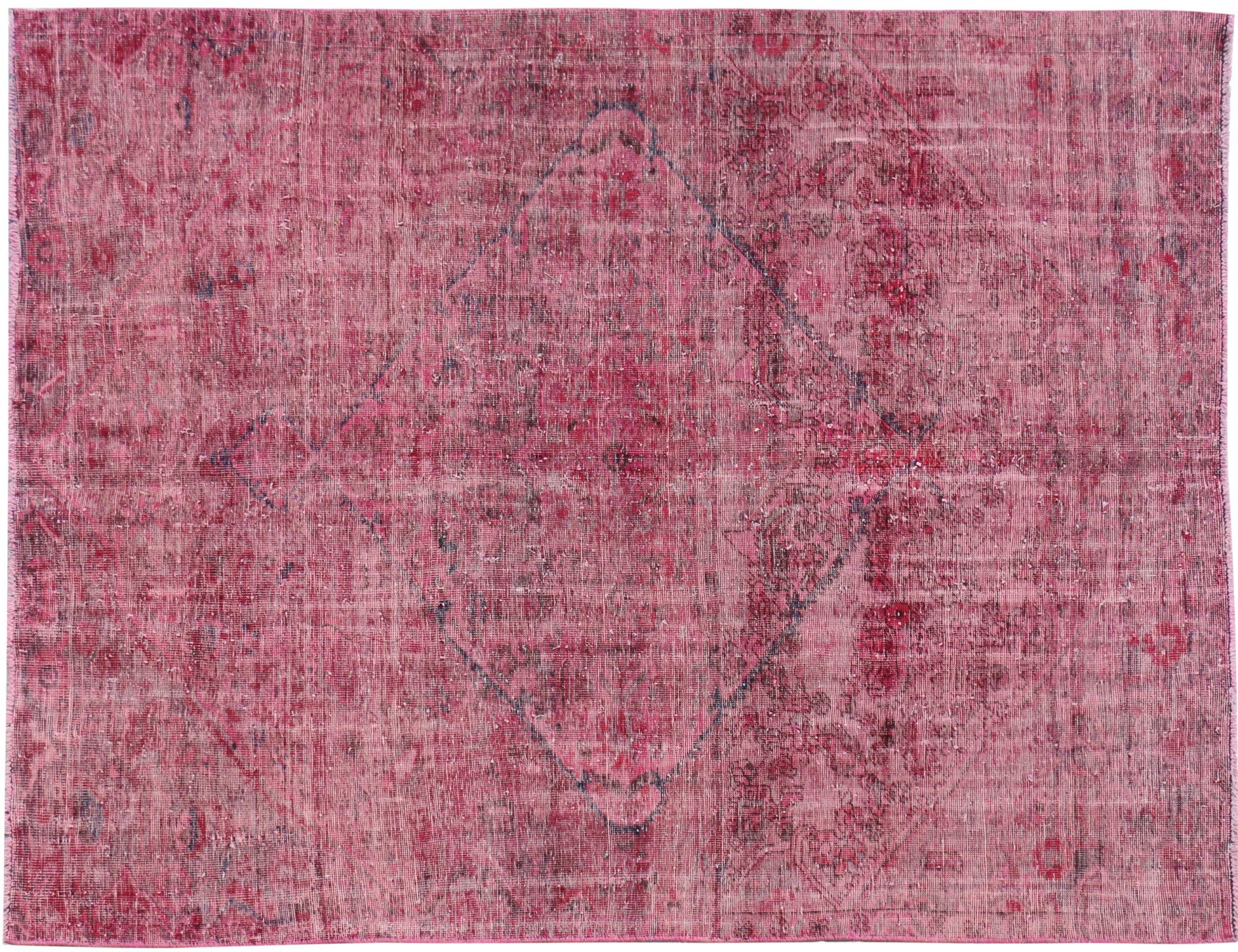 Rot Persien Vintage Teppich  300 x 190 cm - Einzigartiger handgefertigter Teppich