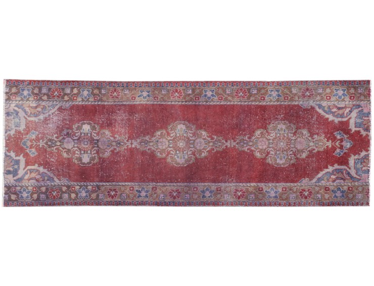 Rot Persien Vintage Teppich  271 x 111 cm