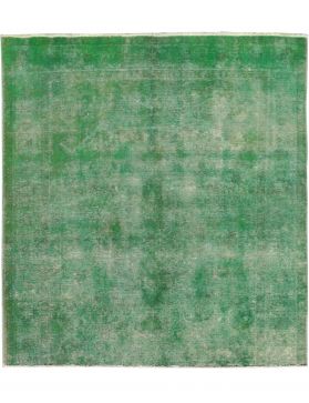 Vintagetæppe 219 x 195 grøn