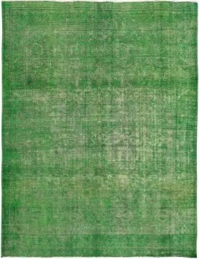 Vintagetæppe 331 x 267 grøn