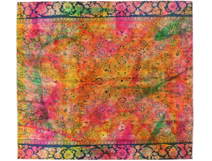 Multifarvet Persien Vintagetæppe 269 x 262 cm