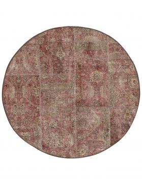 Patchwork Carpet 162 x 162 red 