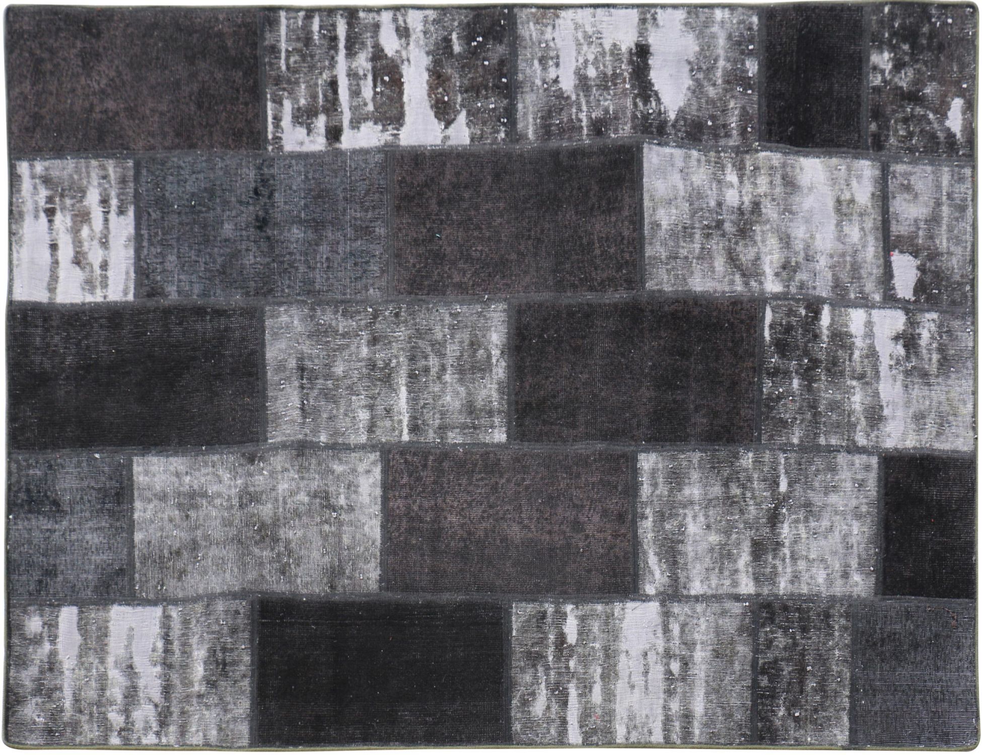 Tappeto Patchwork  nero <br/>232 x 145 cm