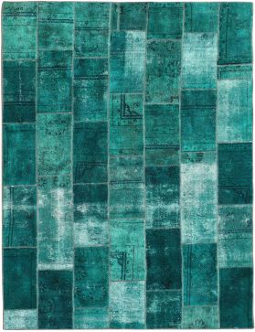 Tapis Patchwork 316 x 212 turquoise