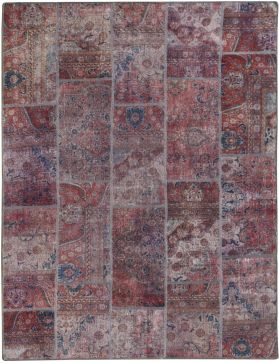 Persisk Patchwork teppe 246 x 171 lilla
