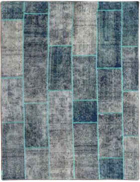 Tappeto Patchwork 240 x 170 turchese