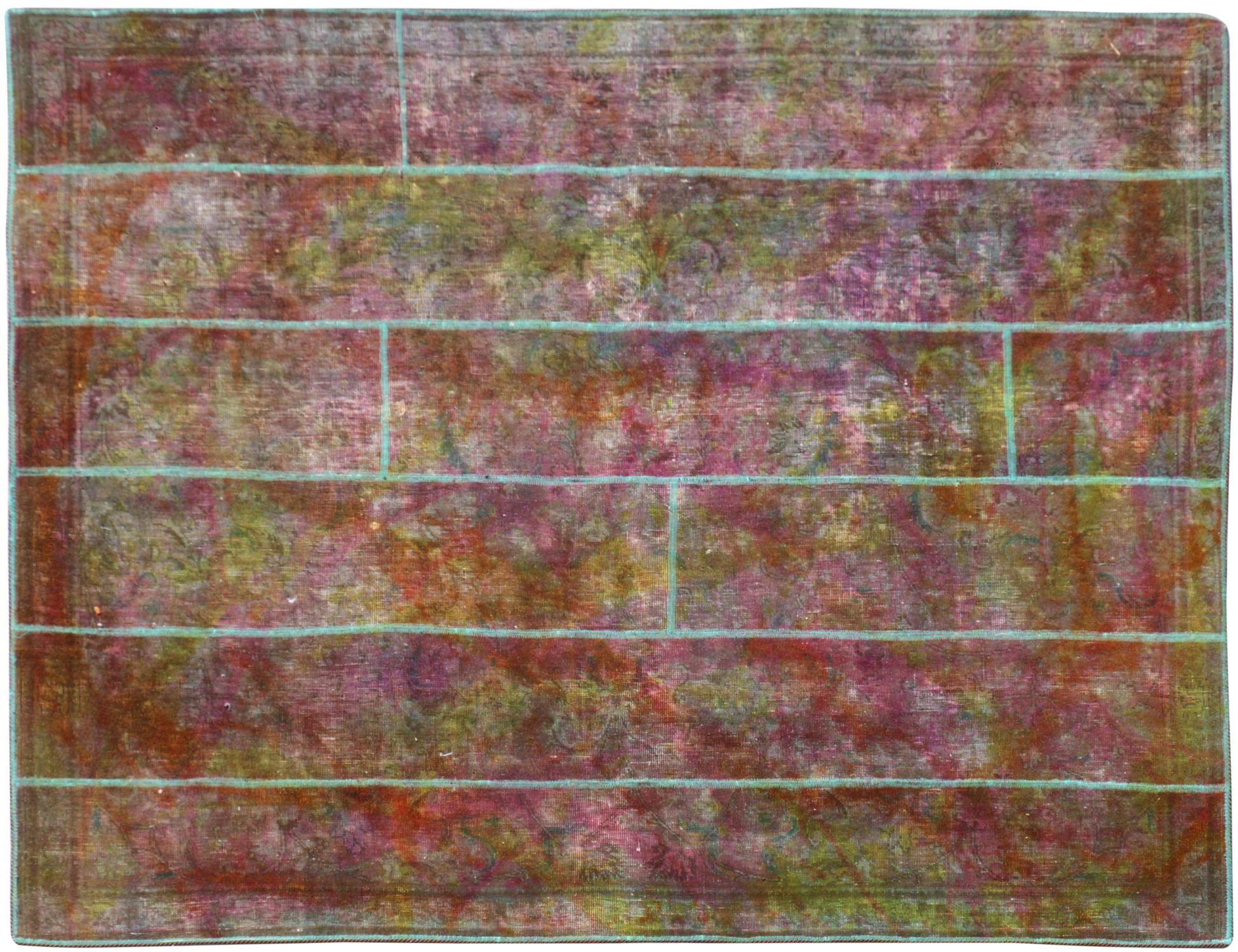 Tappeto Patchwork  multicolore <br/>203 x 184 cm