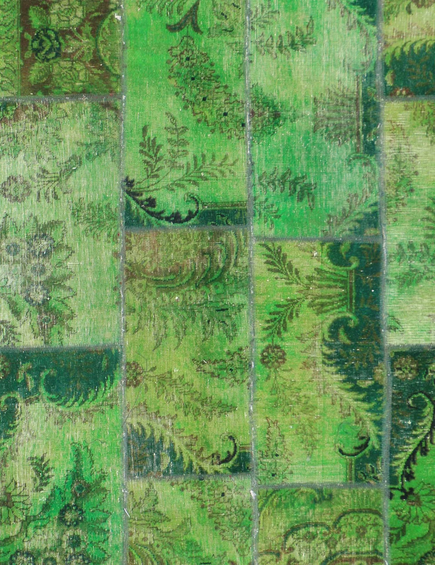 Tappeto Patchwork  verde <br/>210 x 150 cm