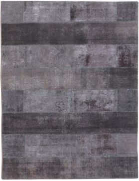 Patchwork Carpet 239 x 177 black