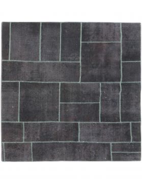 Tapis Patchwork 210 x 210 noir