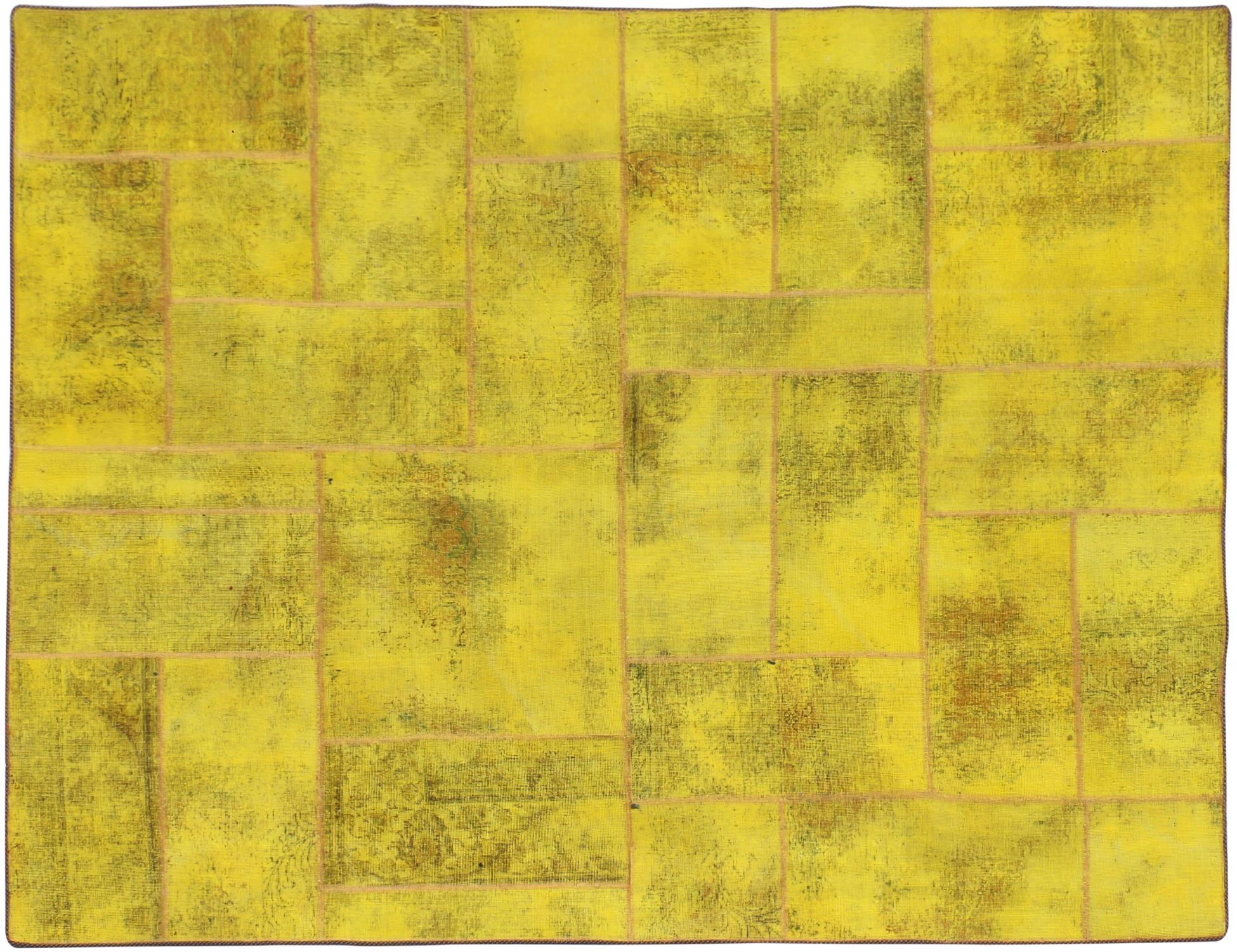 Tappeto Patchwork  giallo <br/>240 x 195 cm