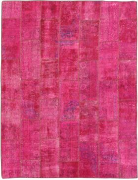 Patchwork Tapijt 265 x 209 roze