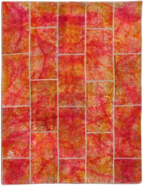 Patchwork Carpet 247 x 174 orange 