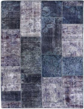 Patchwork Carpet 233 x 156 purple 