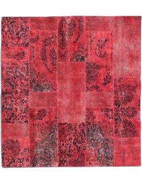 Tappeto Patchwork 202 x 202 rosso