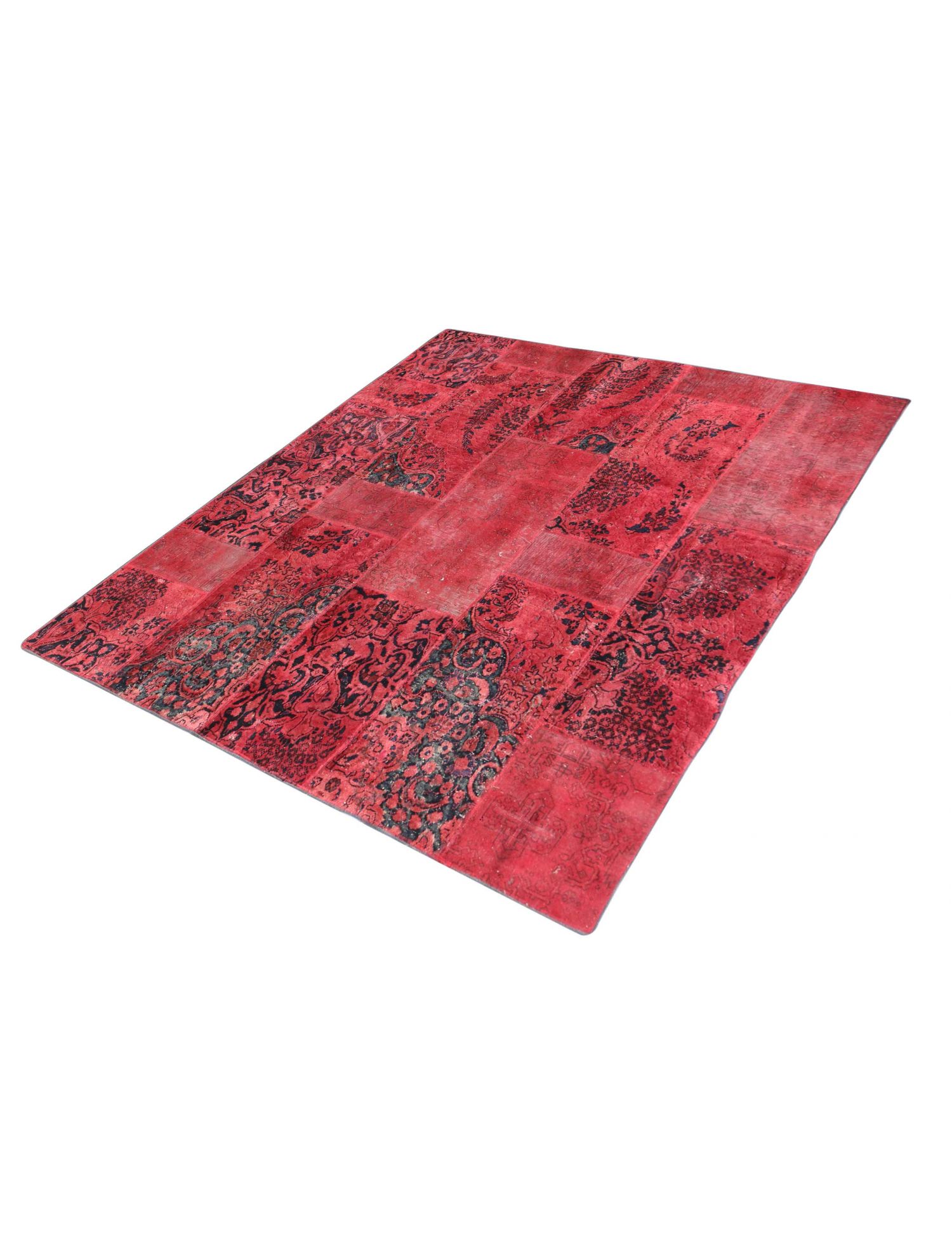 Tappeto Patchwork  rosso <br/>202 x 202 cm