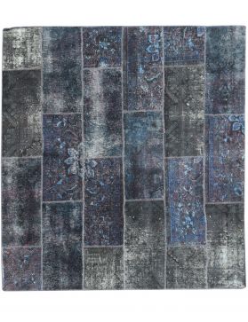 Vintage Teppich 242 x 242 blau