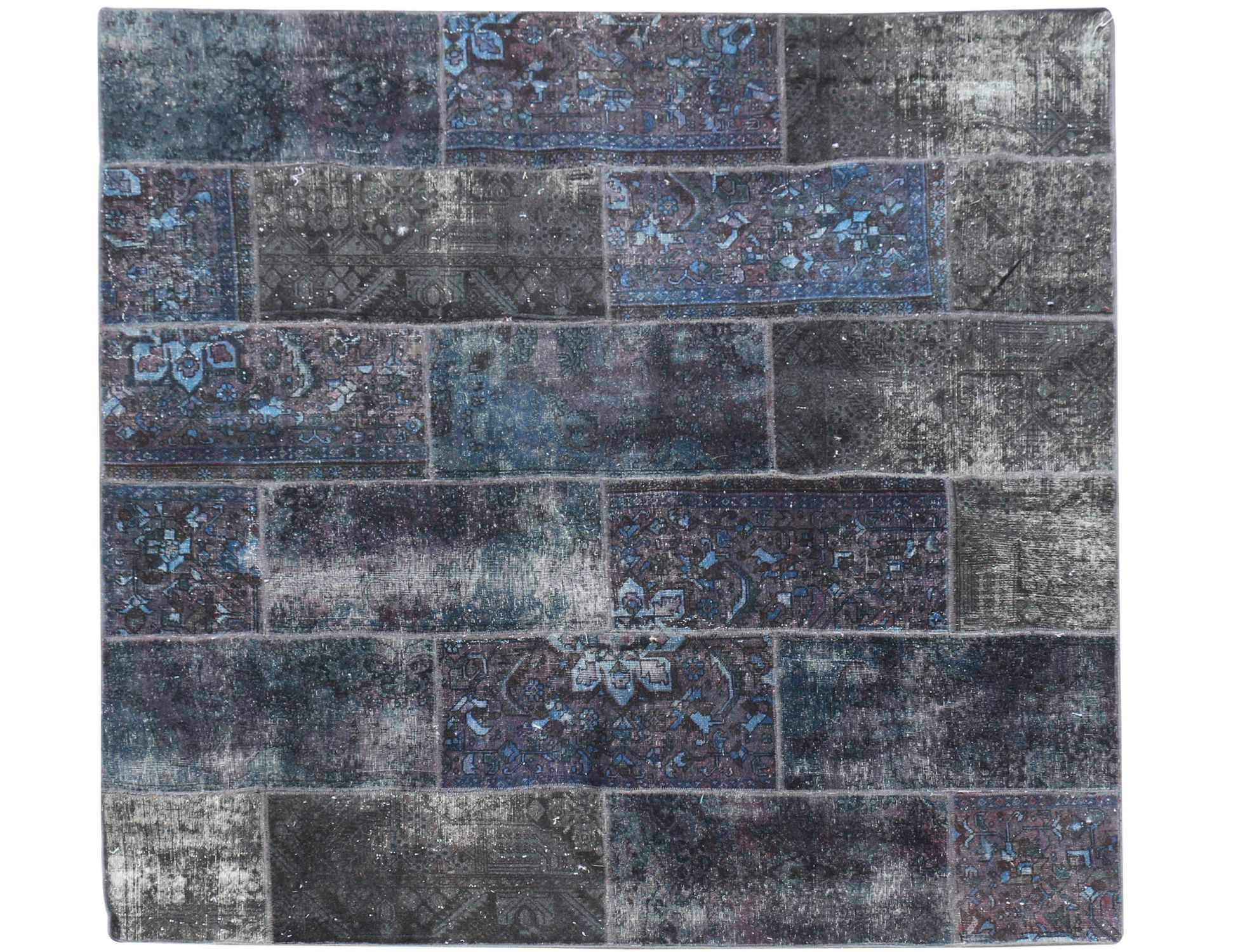 Tappeto Patchwork  blu <br/>242 x 242 cm