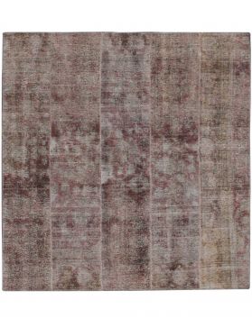 Patchwork Carpet 231 x 229 brown