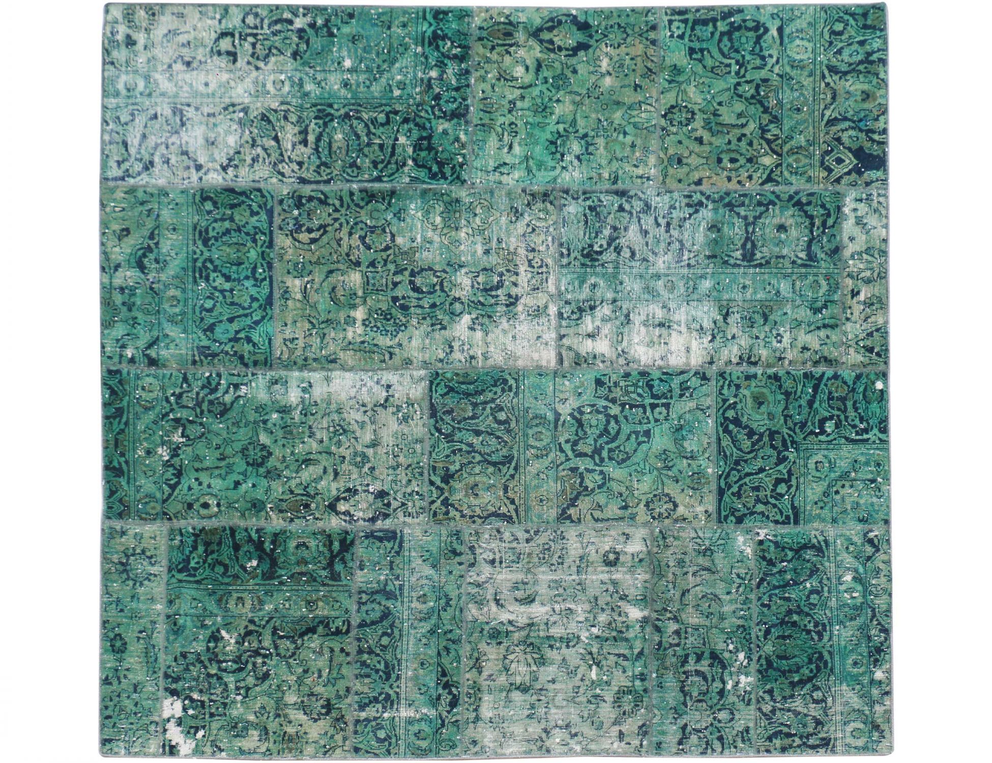 Tappeto Patchwork  verde <br/>250 x 250 cm