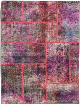 Patchwork Carpet 152 x 104 purple 