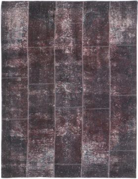 Patchwork Carpet 307 x 199 purple 