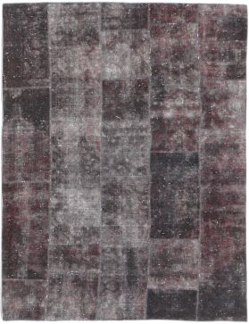 Patchwork Carpet 265 x 200 black