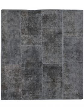 Patchwork teppe 152 x 122 svart
