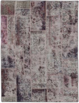 Patchwork Carpet 210 x 149 purple 