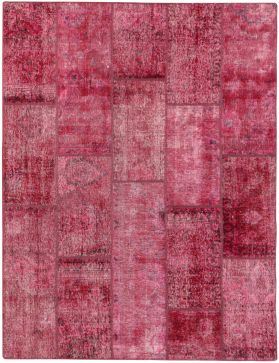 Patchwork Carpet 238 x 177 red 
