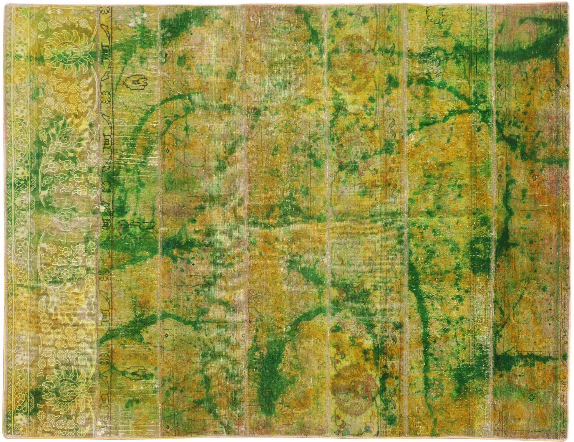 Tappeto Patchwork  verde <br/>228 x 171 cm