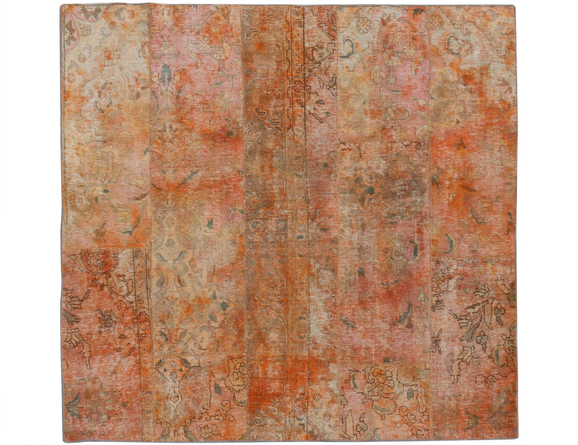 Tappeto Patchwork  arancia <br/>206 x 206 cm