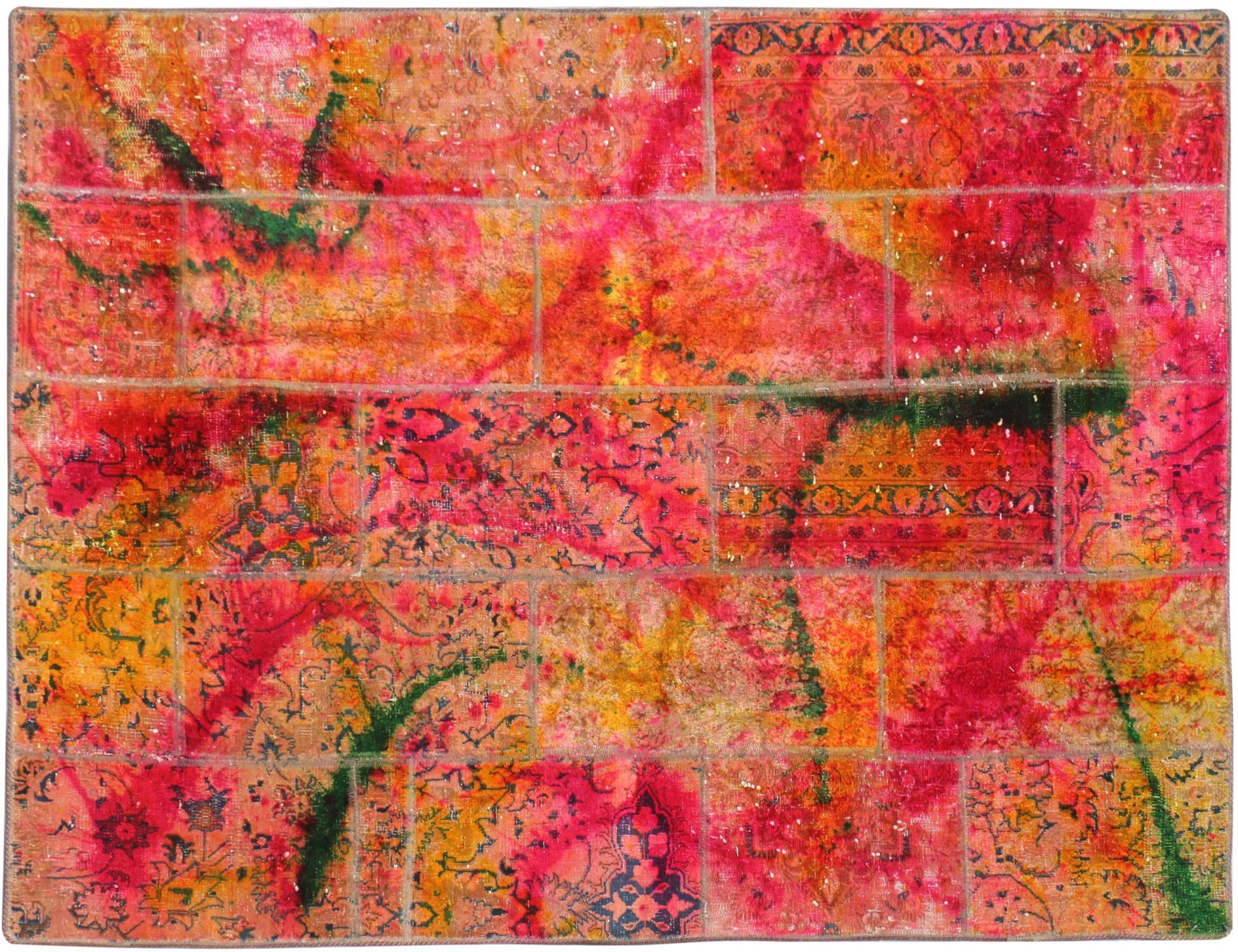 Tappeto Patchwork  multicolore <br/>213 x 150 cm