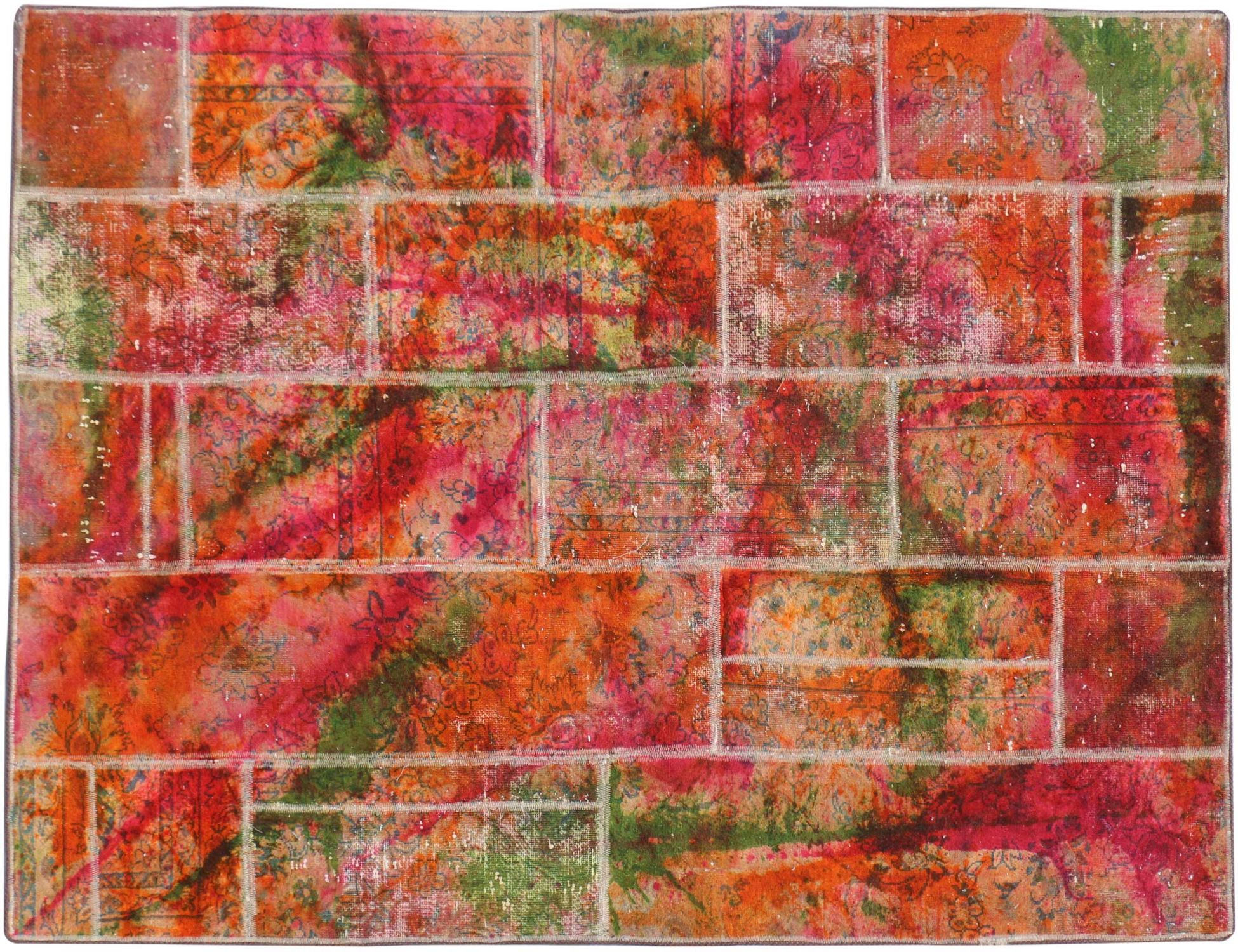 Tappeto Patchwork  multi colore <br/>210 x 146 cm