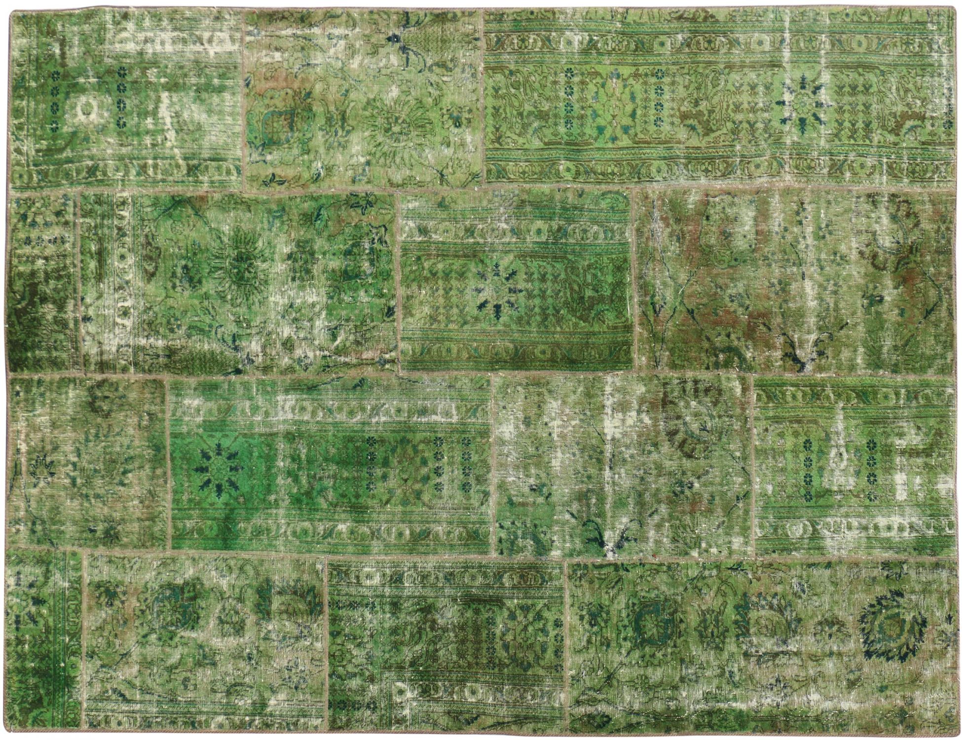 Tappeto Patchwork  verde <br/>300 x 200 cm