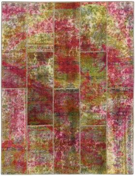 Patchwork Teppich 246 x 176 mehrfarbig