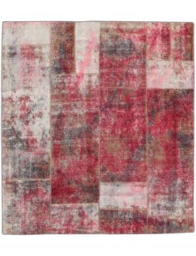 Patchwork Carpet 200 x 200 red 