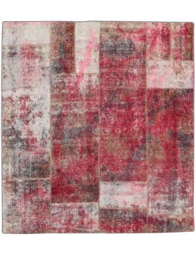 Patchwork Tapijt 200 x 200 rood