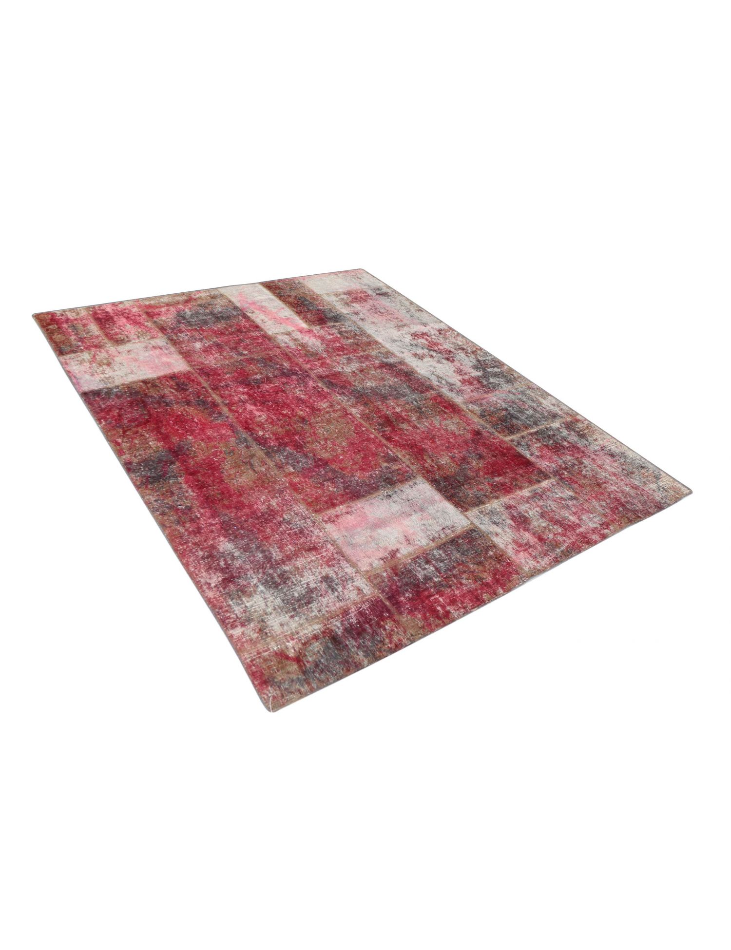 Tappeto Patchwork  rosso <br/>200 x 200 cm