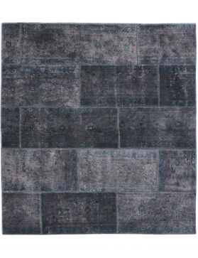 Patchwork Carpet 200 x 200 blue