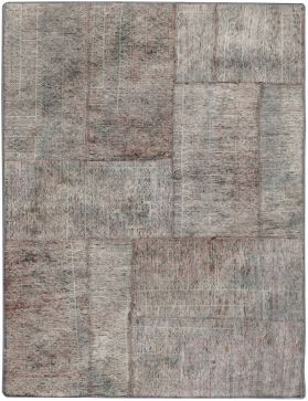 Patchwork Carpet 162 x 107 grey